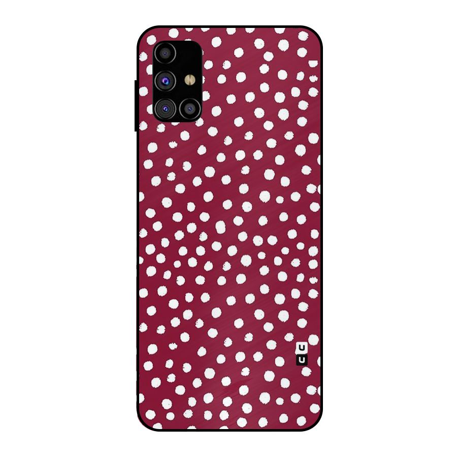 Best Dots Pattern Metal Back Case for Galaxy M31s
