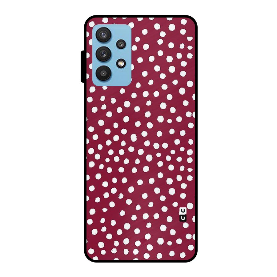 Best Dots Pattern Metal Back Case for Galaxy M32 5G