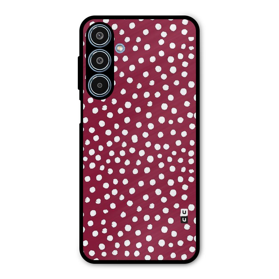 Best Dots Pattern Metal Back Case for Galaxy M35