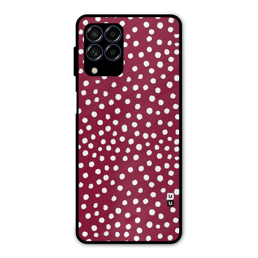Best Dots Pattern Metal Back Case for Galaxy M53 5G