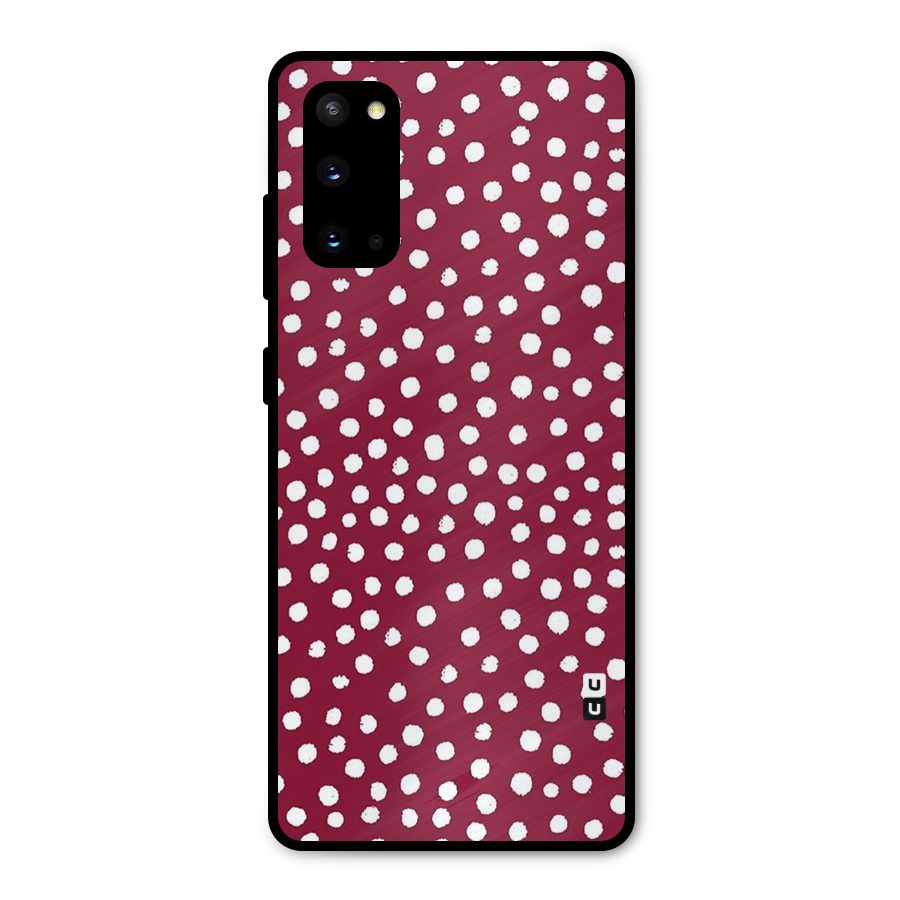 Best Dots Pattern Metal Back Case for Galaxy S20