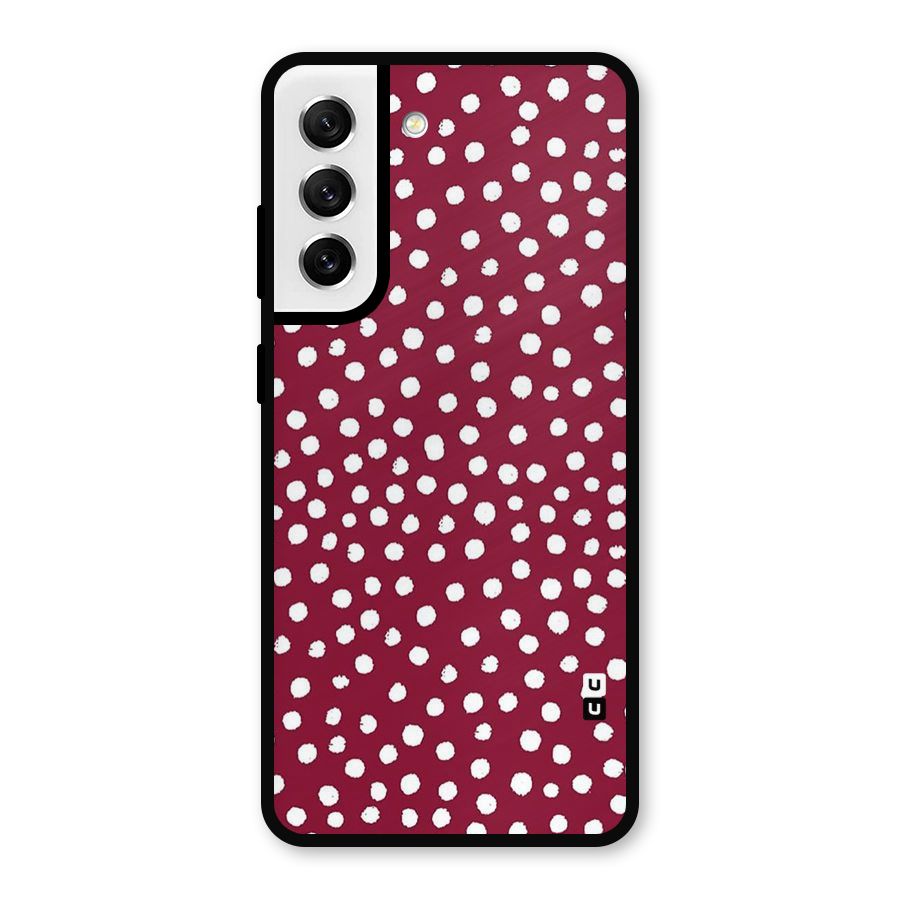 Best Dots Pattern Metal Back Case for Galaxy S21 FE 5G