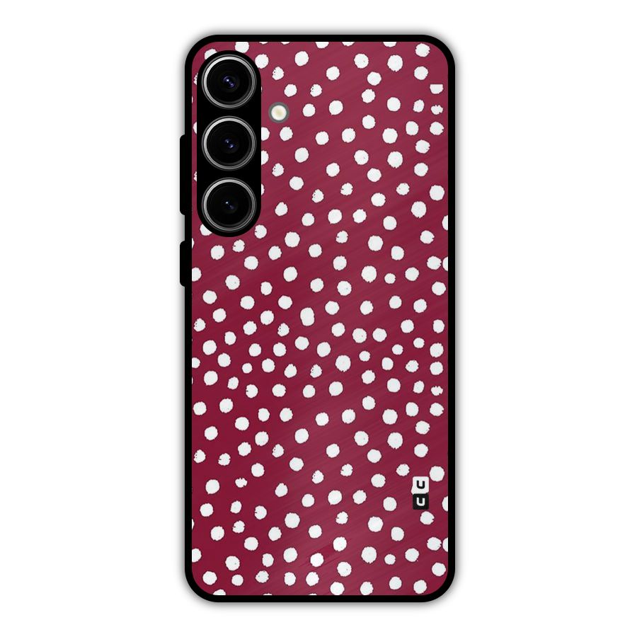 Best Dots Pattern Metal Back Case for Galaxy S24 Plus