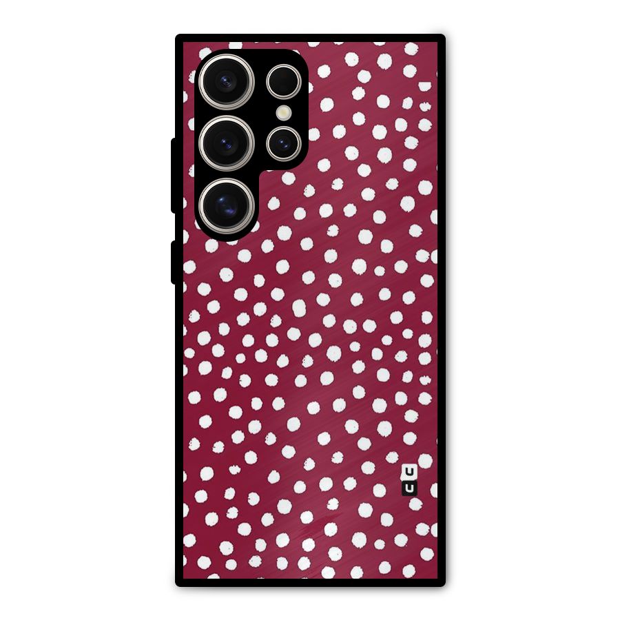 Best Dots Pattern Metal Back Case for Galaxy S24 Ultra