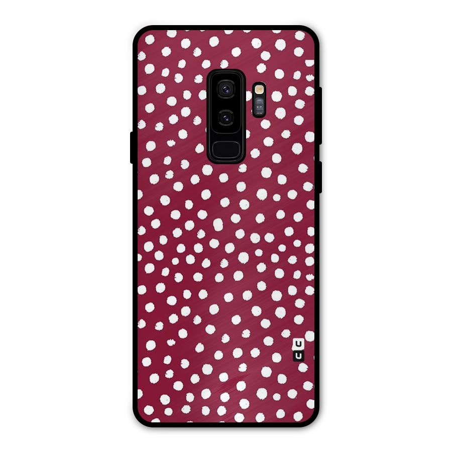Best Dots Pattern Metal Back Case for Galaxy S9 Plus
