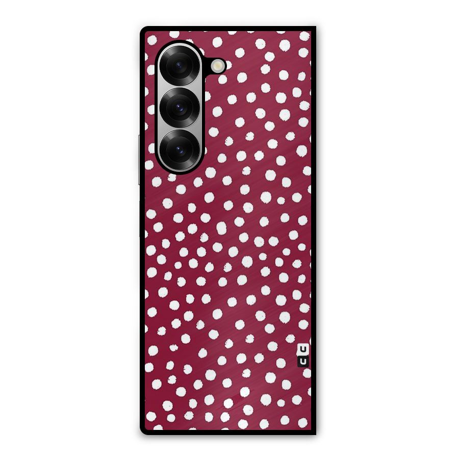 Best Dots Pattern Metal Back Case for Galaxy Z Fold6