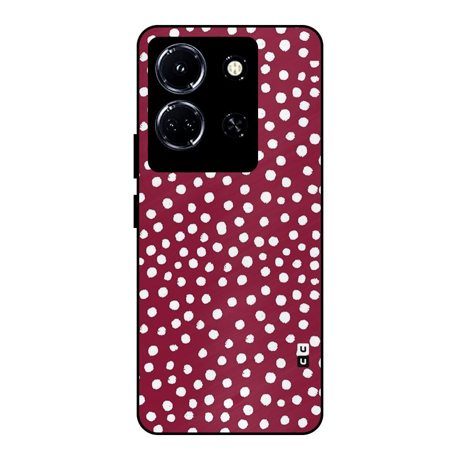 Best Dots Pattern Metal Back Case for Infinix Note 30 5G