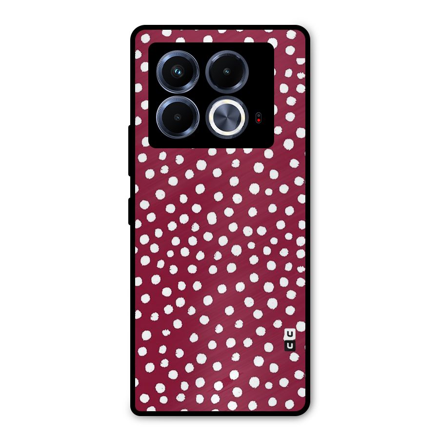 Best Dots Pattern Metal Back Case for Infinix Note 40 5G