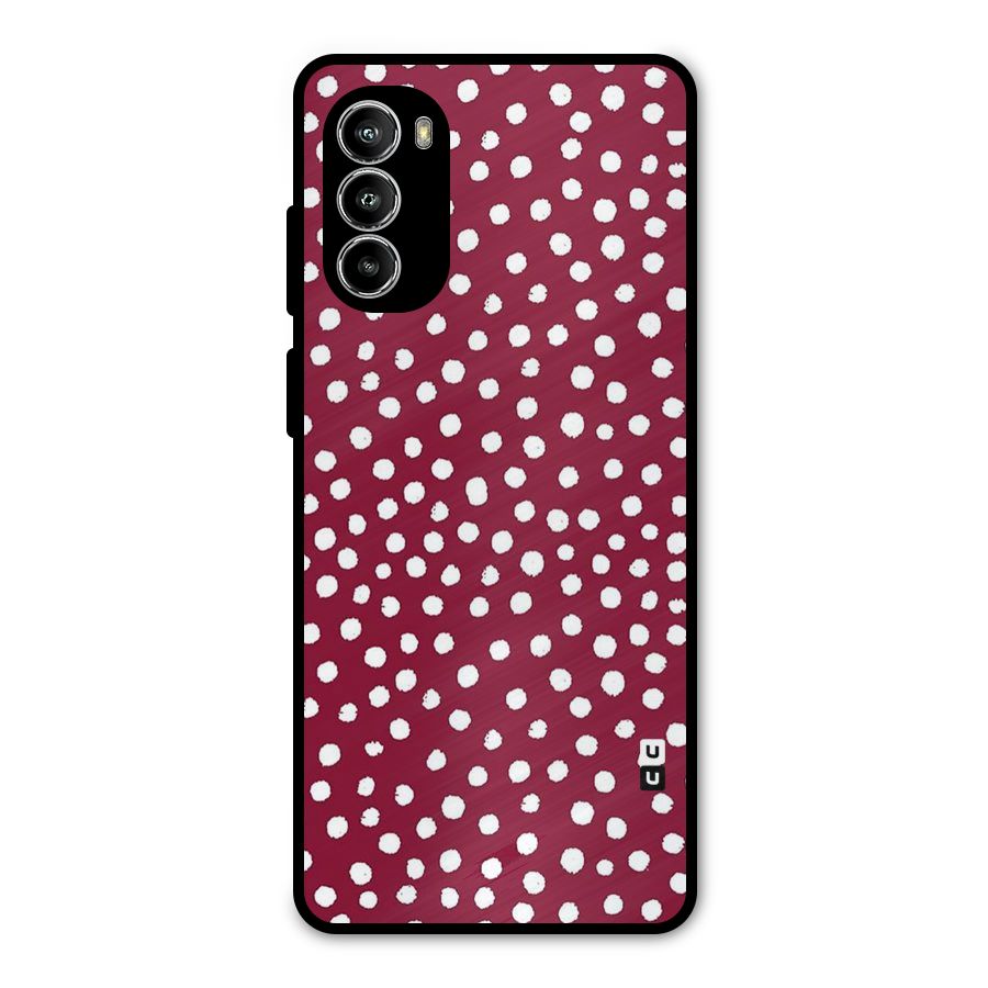 Best Dots Pattern Metal Back Case for Moto G52