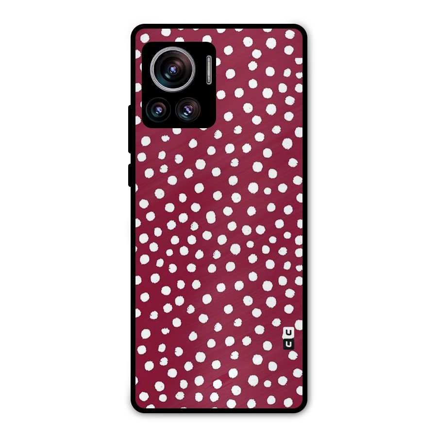 Best Dots Pattern Metal Back Case for Motorola Edge 30 Ultra