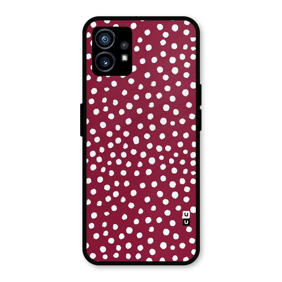 Best Dots Pattern Metal Back Case for Nothing Phone 1