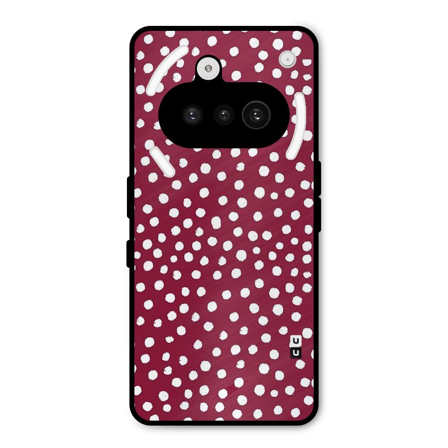 Best Dots Pattern Metal Back Case for Nothing Phone 3a