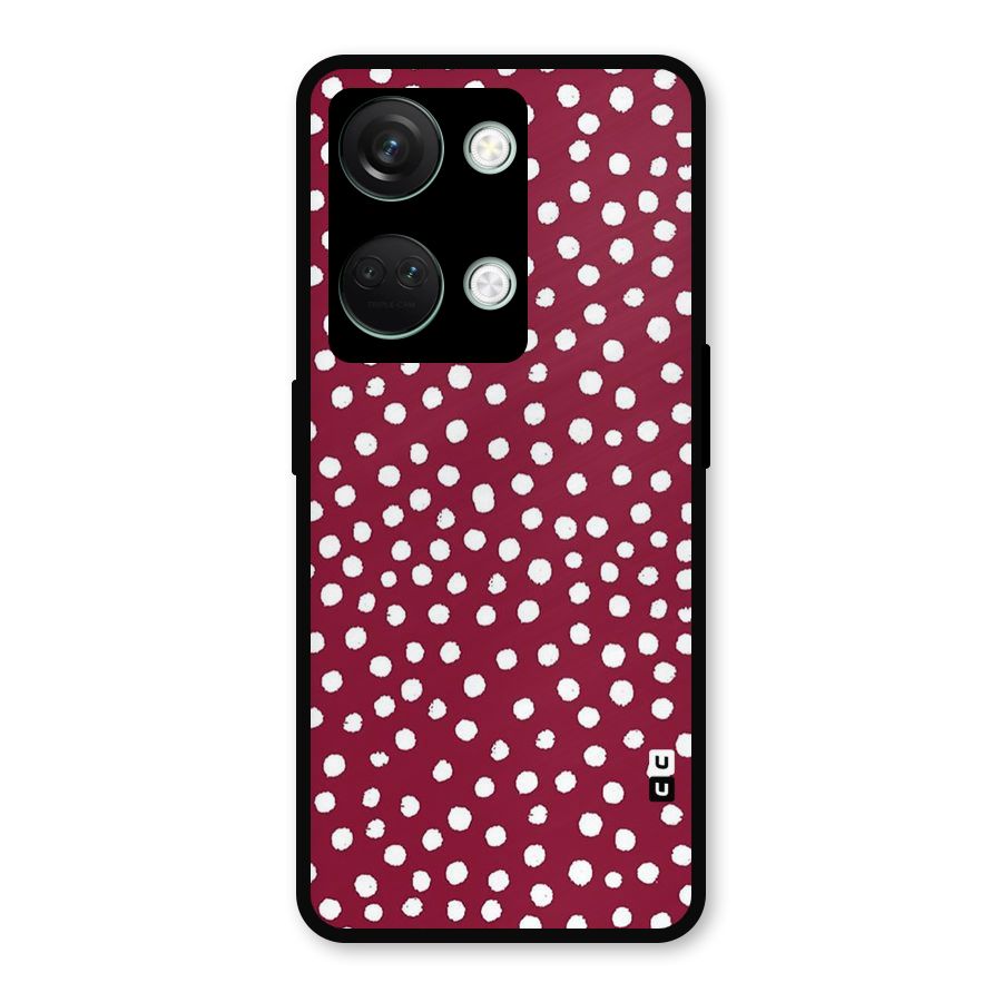 Best Dots Pattern Metal Back Case for OnePlus Nord 3