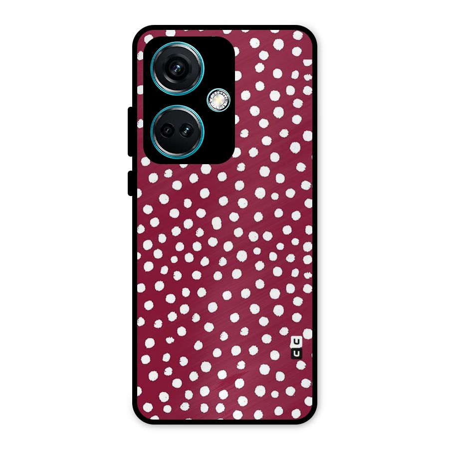 Best Dots Pattern Metal Back Case for OnePlus Nord CE 3 5G