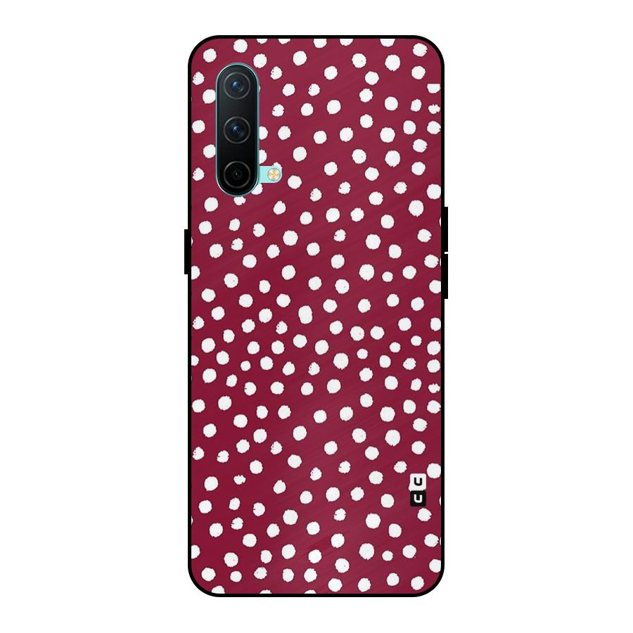 Best Dots Pattern Metal Back Case for OnePlus Nord CE 5G