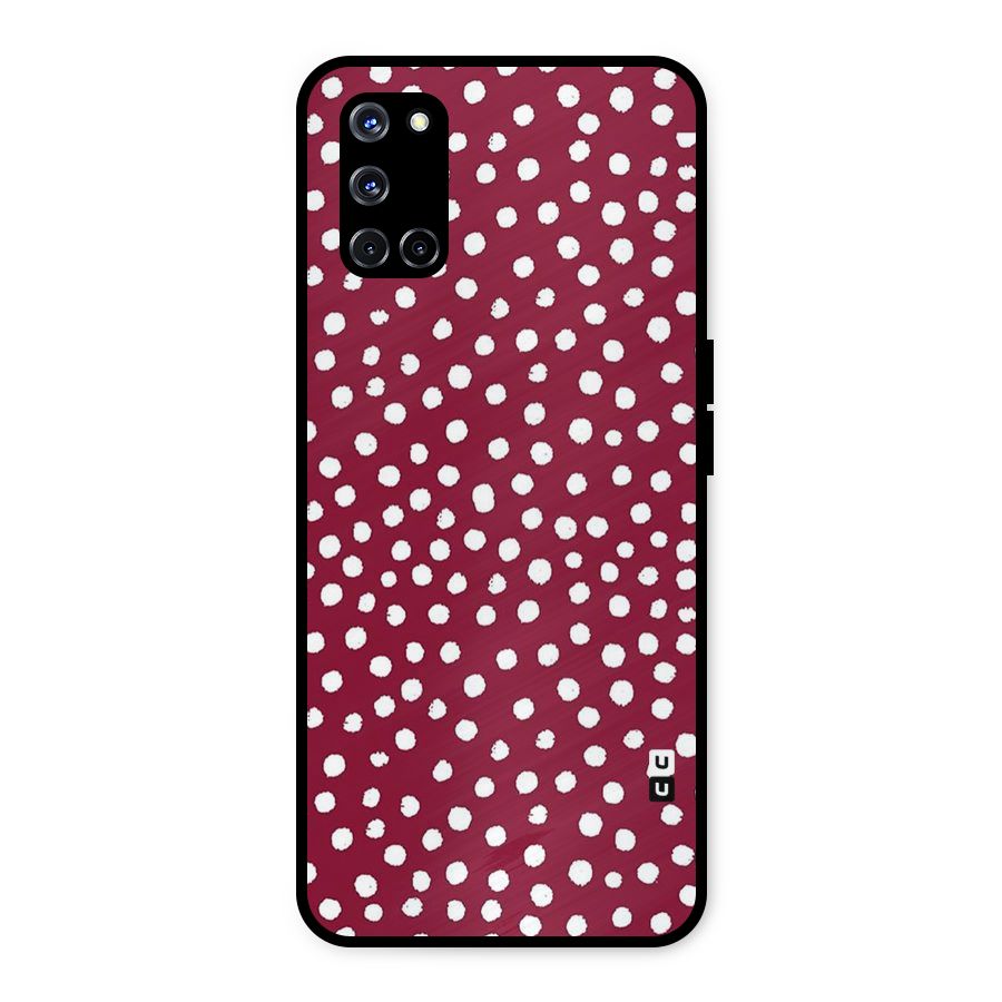 Best Dots Pattern Metal Back Case for Oppo A52