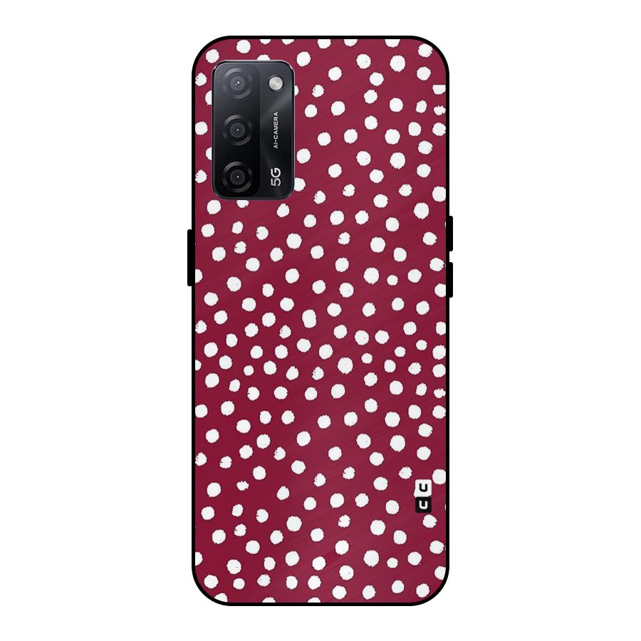 Best Dots Pattern Metal Back Case for Oppo A53s 5G