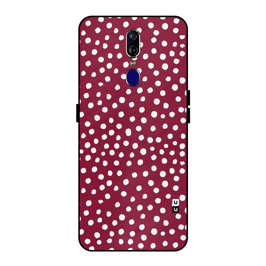 Best Dots Pattern Metal Back Case for Oppo F11