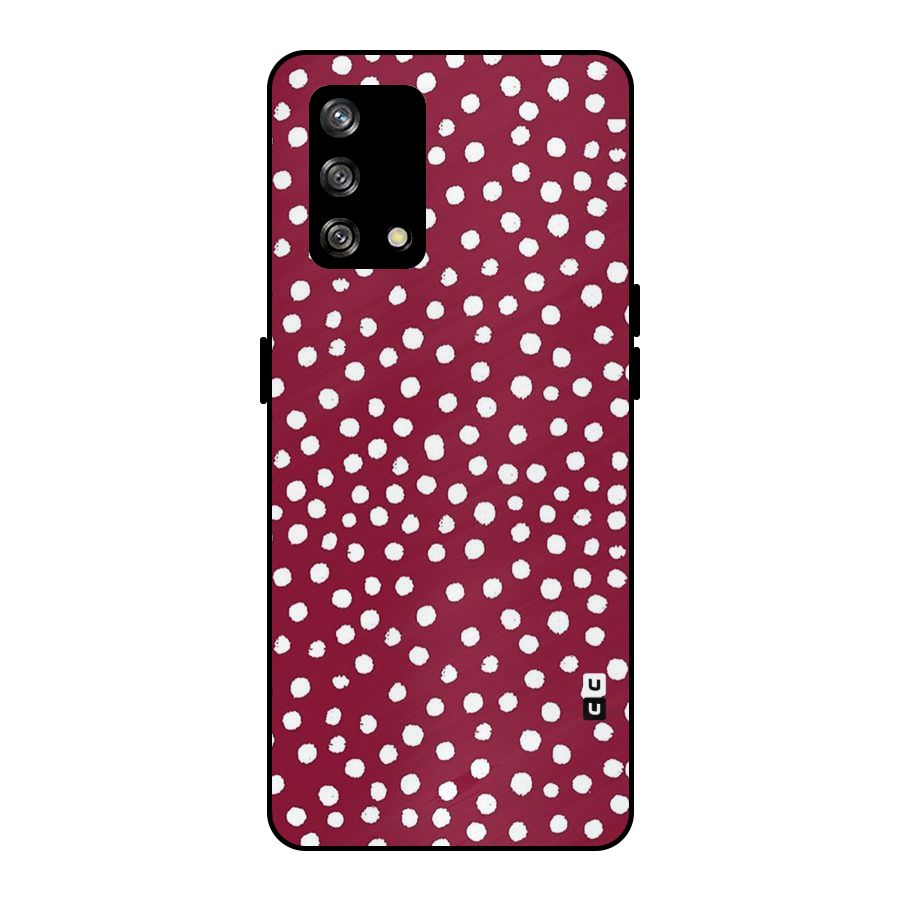 Best Dots Pattern Metal Back Case for Oppo F19
