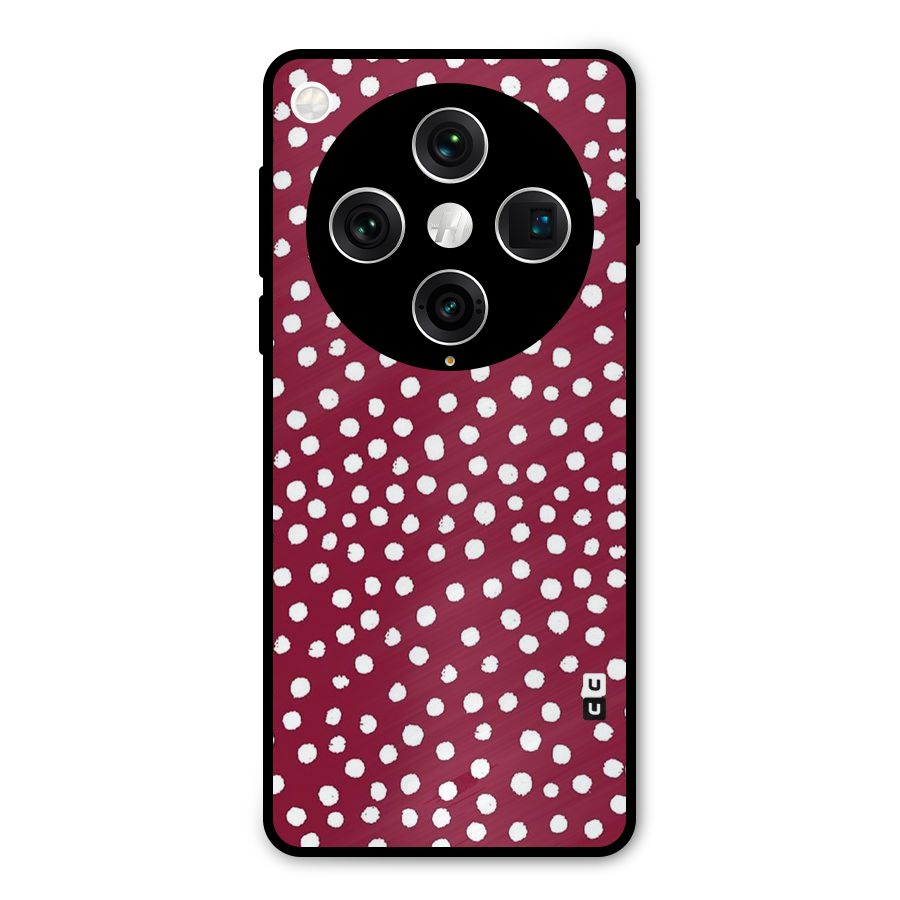 Best Dots Pattern Metal Back Case for Oppo Find X8 Pro