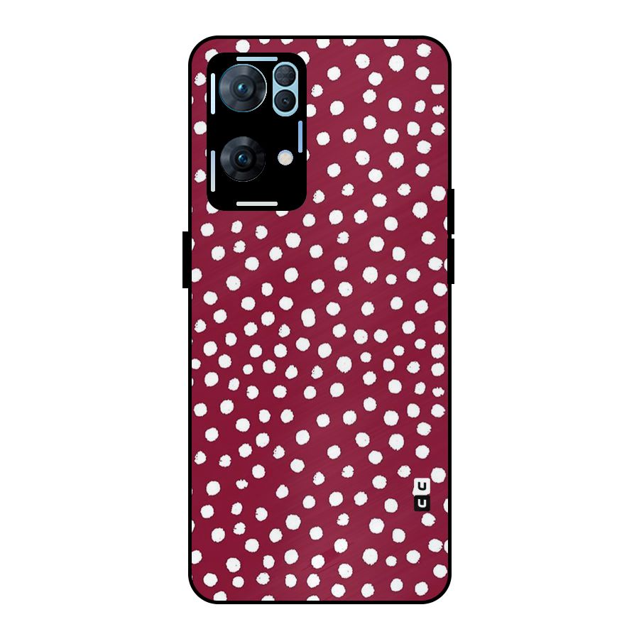 Best Dots Pattern Metal Back Case for Oppo Reno7 Pro 5G