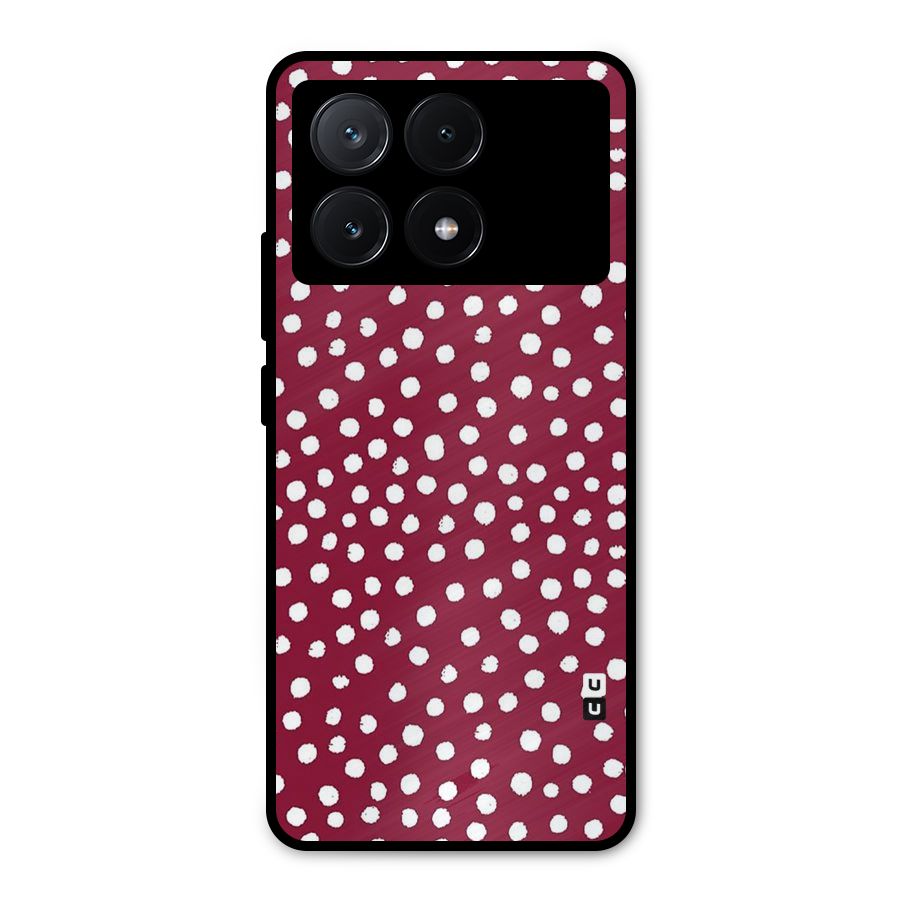 Best Dots Pattern Metal Back Case for Poco X6 Pro