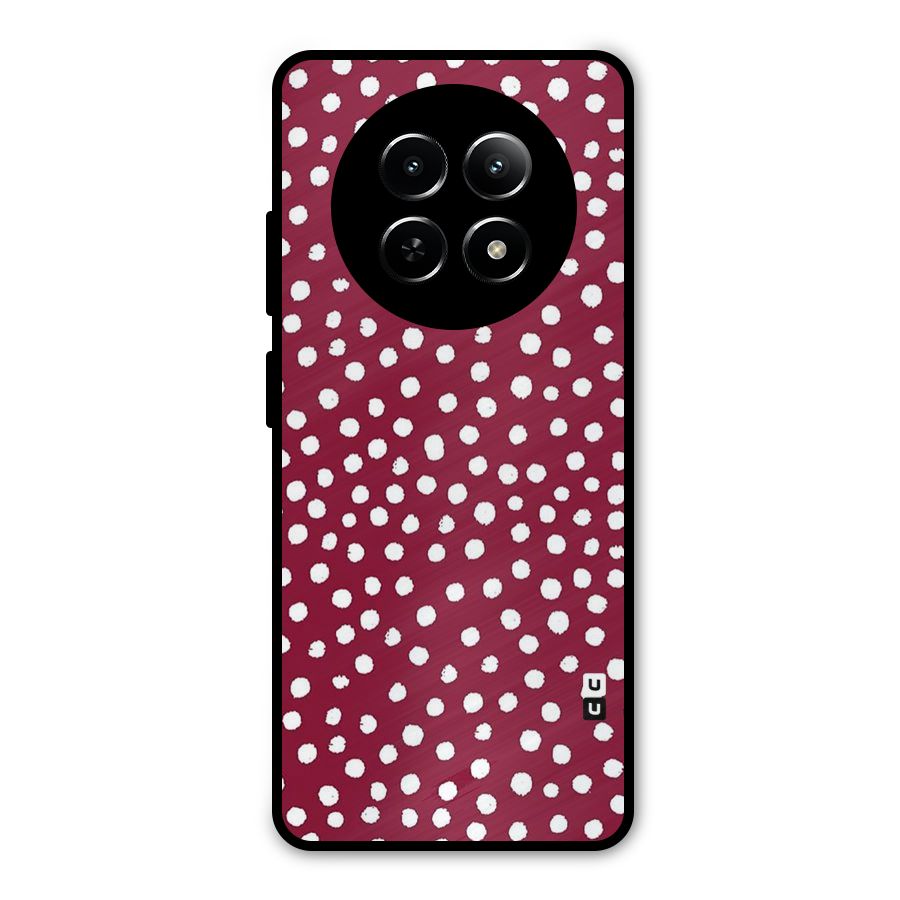 Best Dots Pattern Metal Back Case for Realme 13