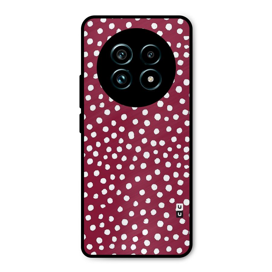 Best Dots Pattern Metal Back Case for Realme 13 Pro Plus
