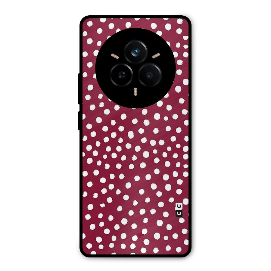 Best Dots Pattern Metal Back Case for Realme 14 Pro