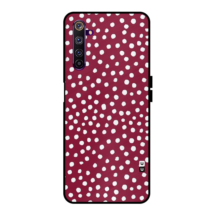 Best Dots Pattern Metal Back Case for Realme 6 Pro