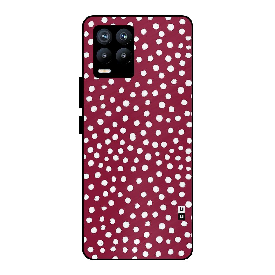 Best Dots Pattern Metal Back Case for Realme 8 Pro