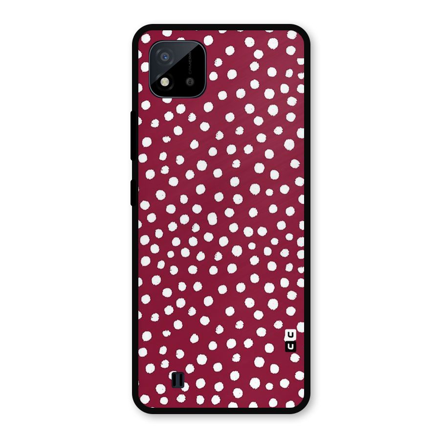 Best Dots Pattern Metal Back Case for Realme C11 2021