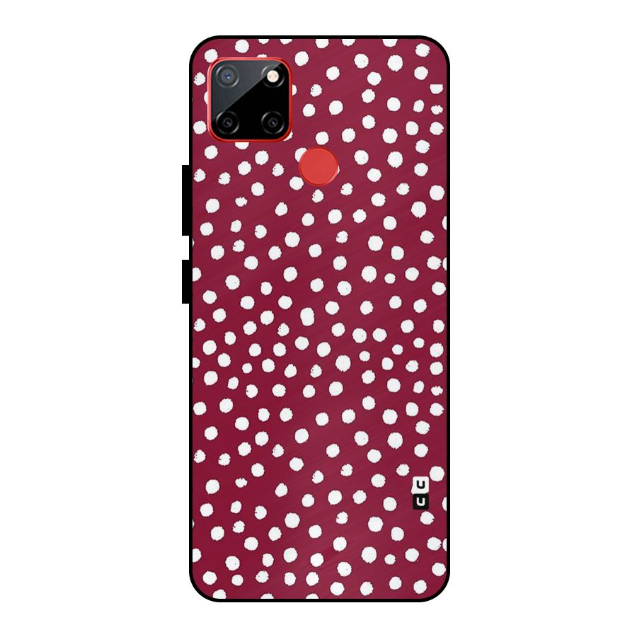 Best Dots Pattern Metal Back Case for Realme C12