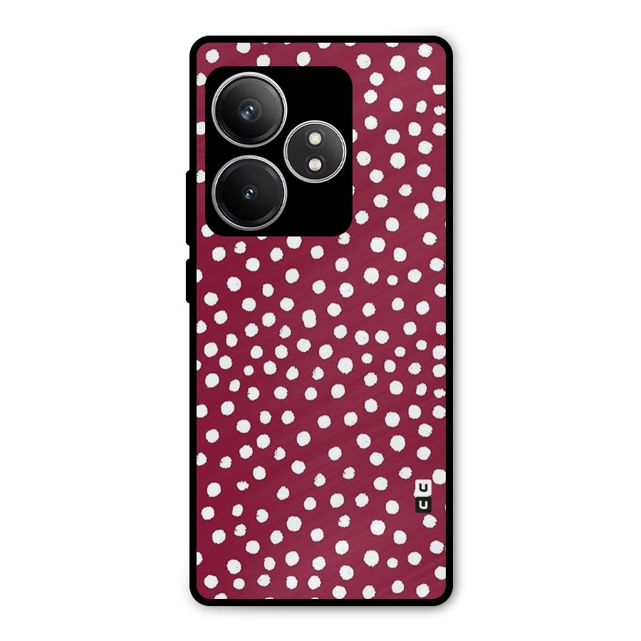 Best Dots Pattern Metal Back Case for Realme GT 6T