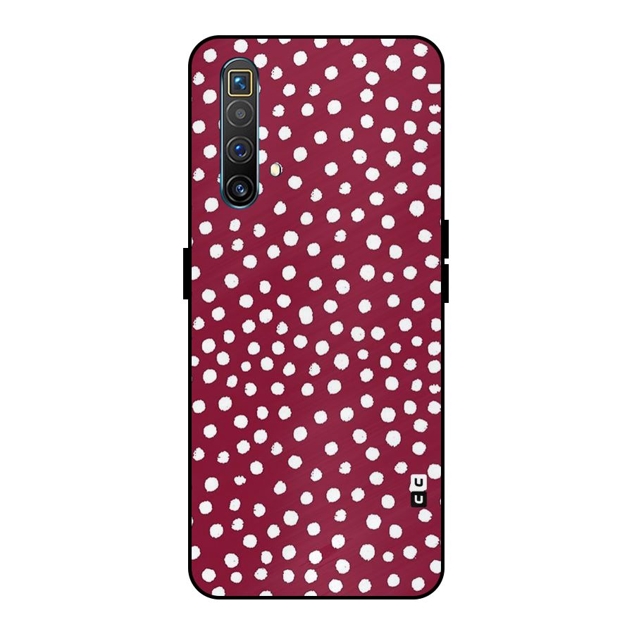 Best Dots Pattern Metal Back Case for Realme X3 SuperZoom