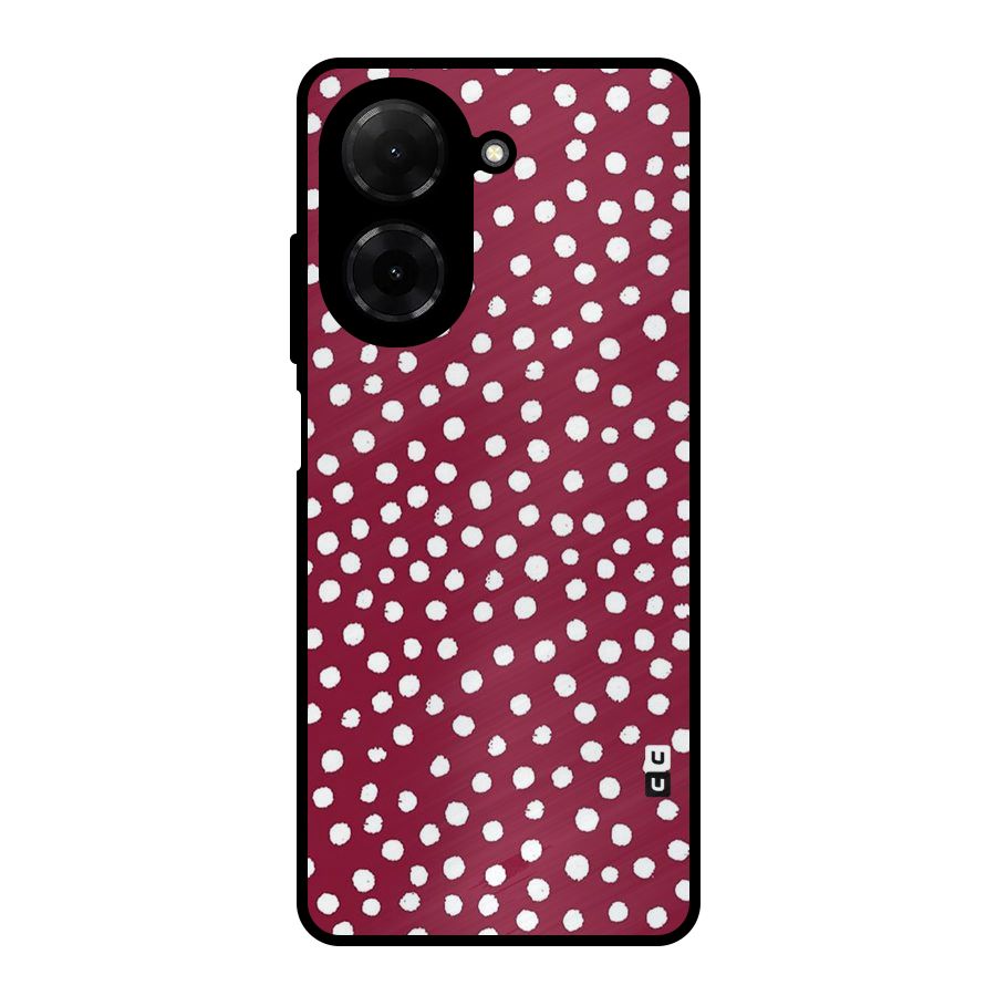 Best Dots Pattern Metal Back Case for Redmi A5 4G