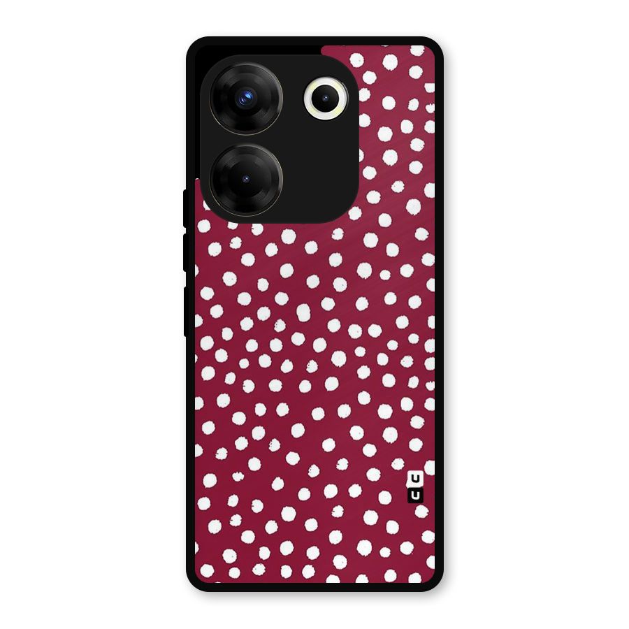 Best Dots Pattern Metal Back Case for Tecno Camon 20