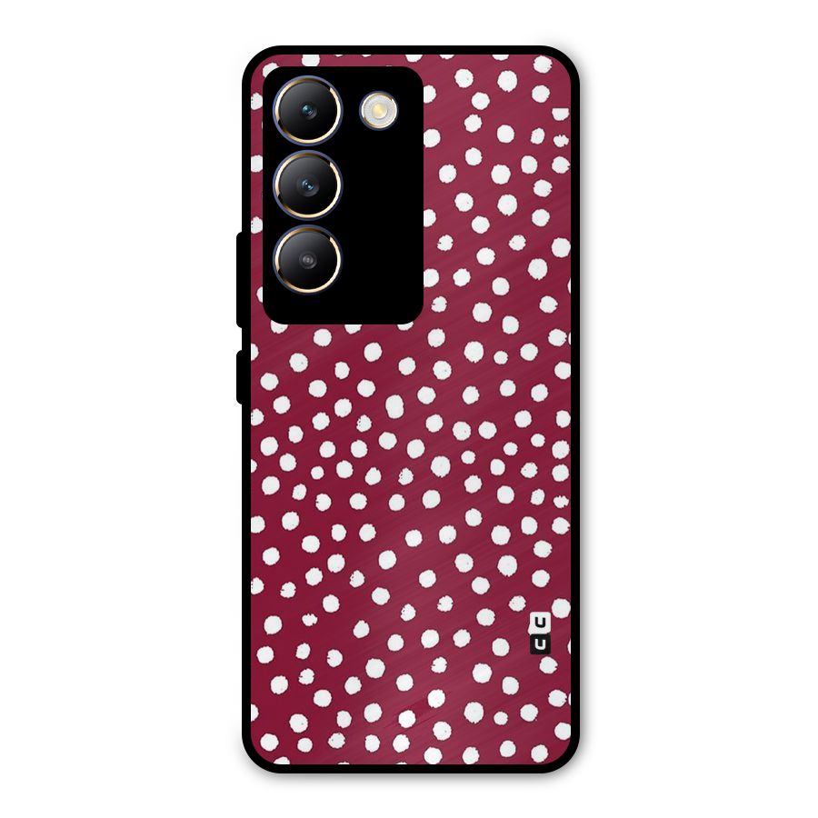 Best Dots Pattern Metal Back Case for Vivo T3 5G