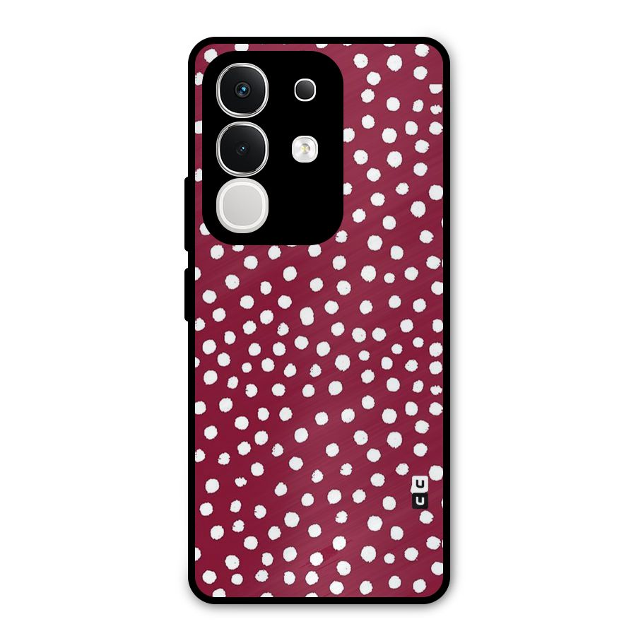 Best Dots Pattern Metal Back Case for Vivo T4x