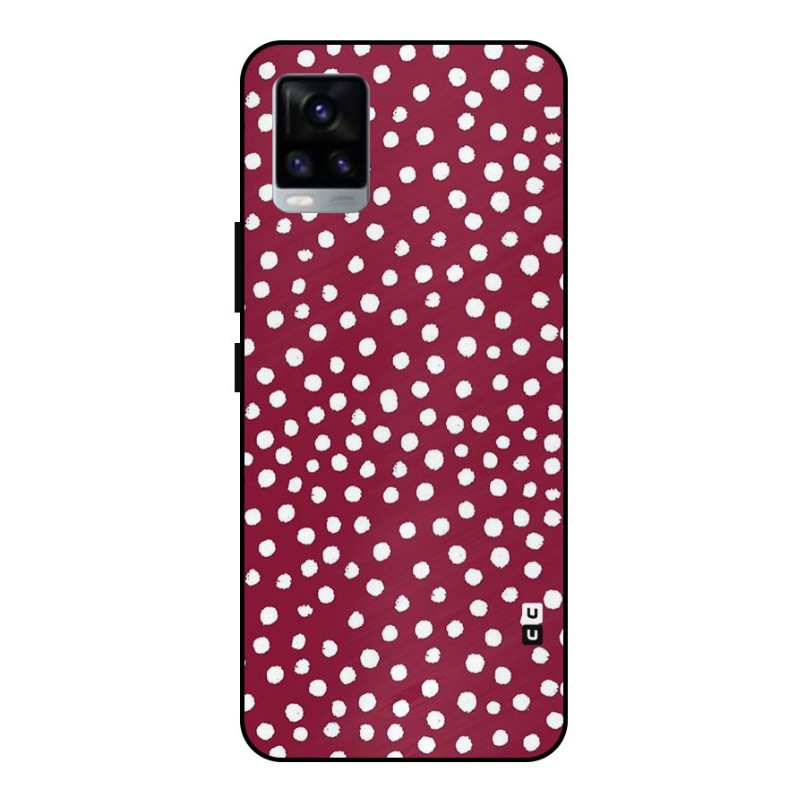Best Dots Pattern Metal Back Case for Vivo V20 2021