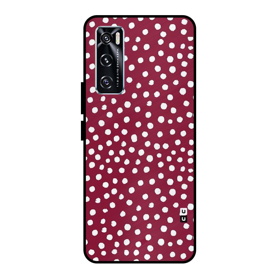 Best Dots Pattern Metal Back Case for Vivo V20 SE