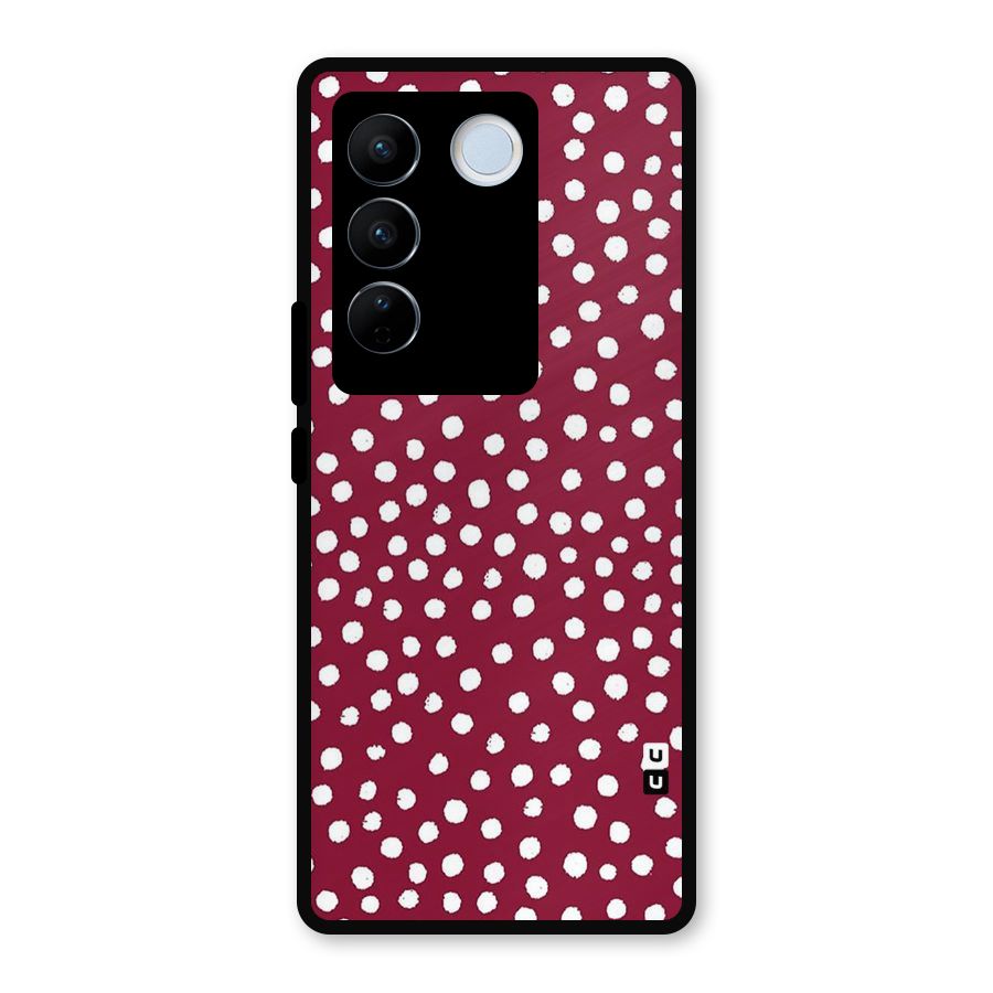 Best Dots Pattern Metal Back Case for Vivo V27