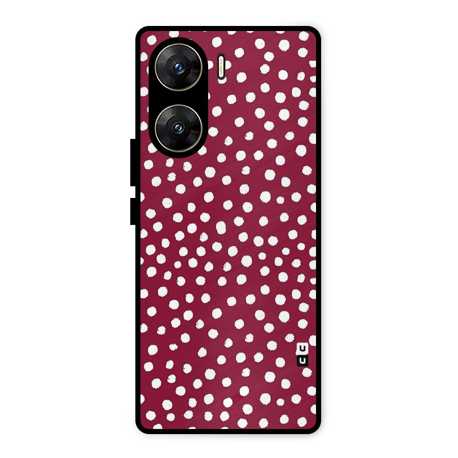 Best Dots Pattern Metal Back Case for Vivo V29e