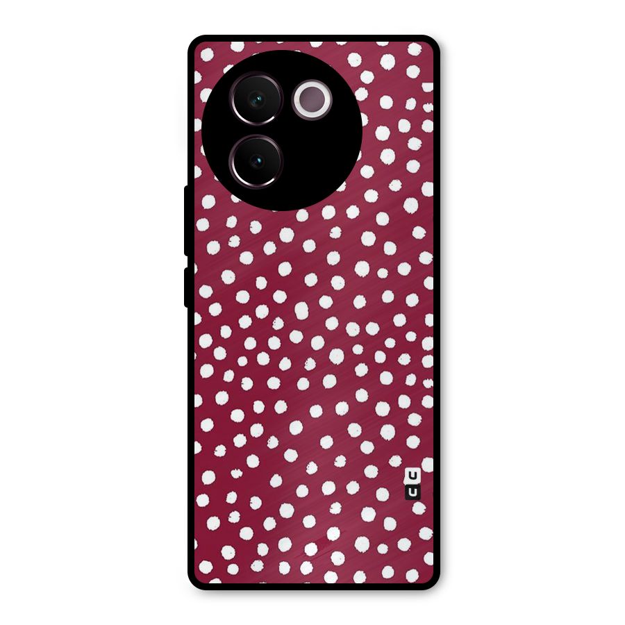 Best Dots Pattern Metal Back Case for Vivo V30e