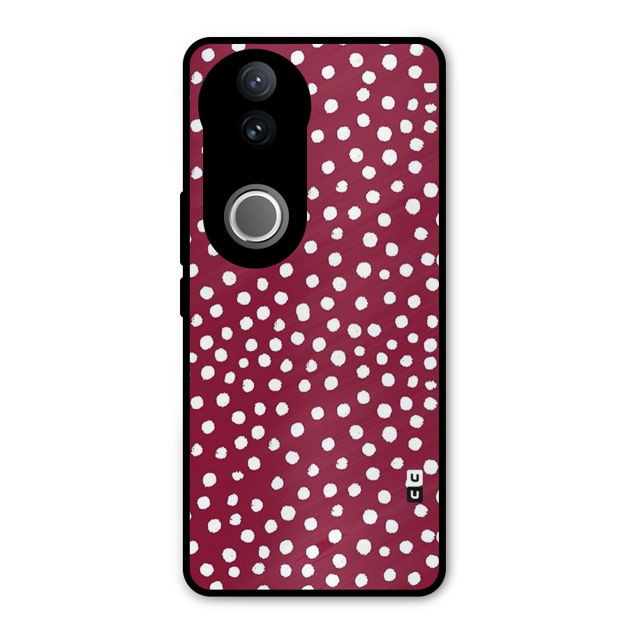 Best Dots Pattern Metal Back Case for Vivo V50e