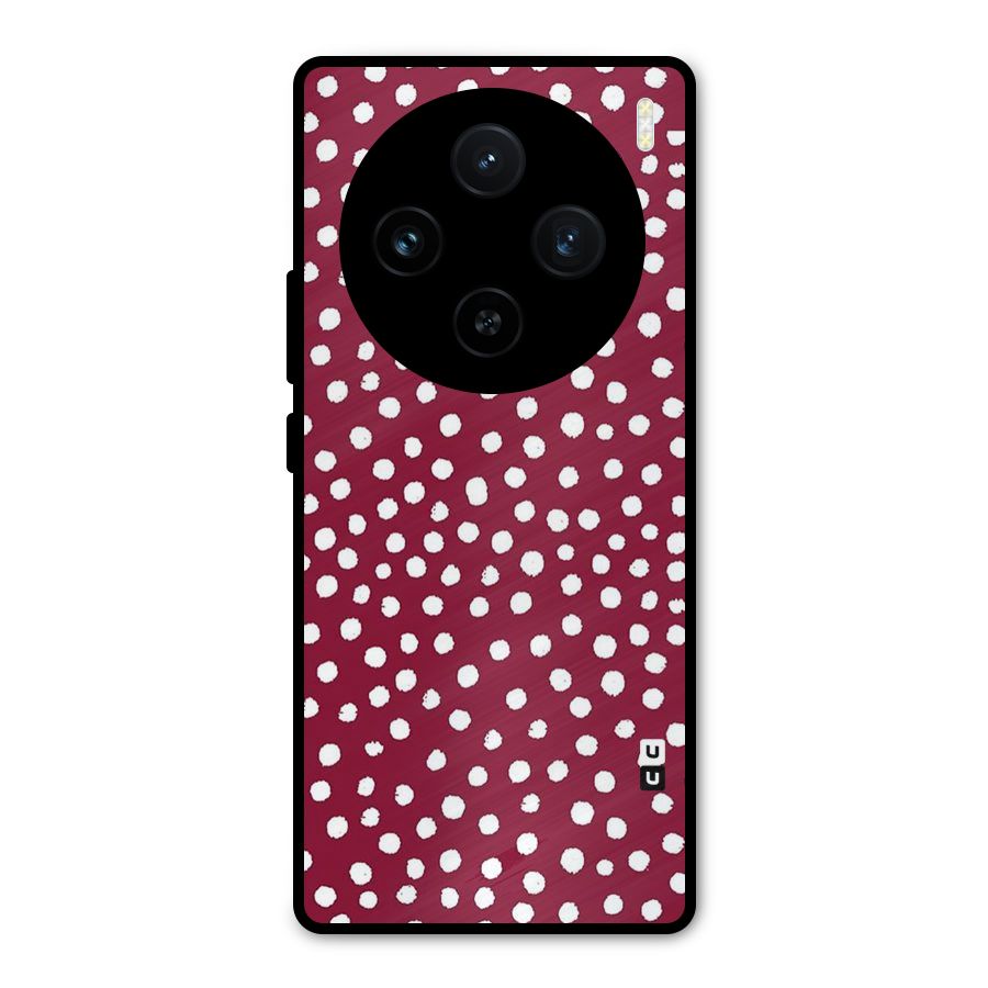 Best Dots Pattern Metal Back Case for Vivo X100