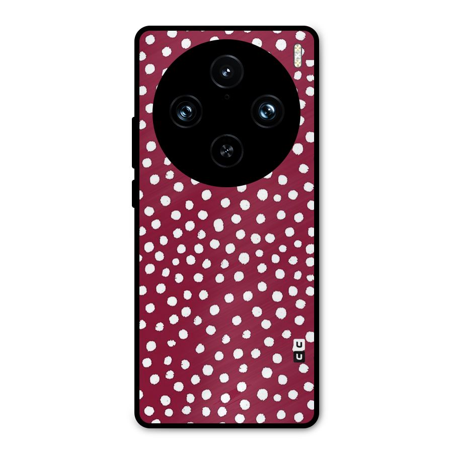 Best Dots Pattern Metal Back Case for Vivo X100 Pro