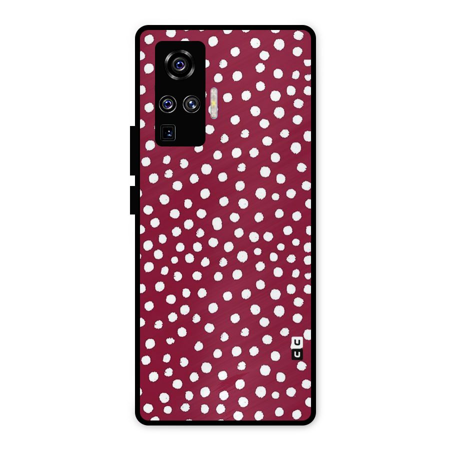 Best Dots Pattern Metal Back Case for Vivo X50 Pro