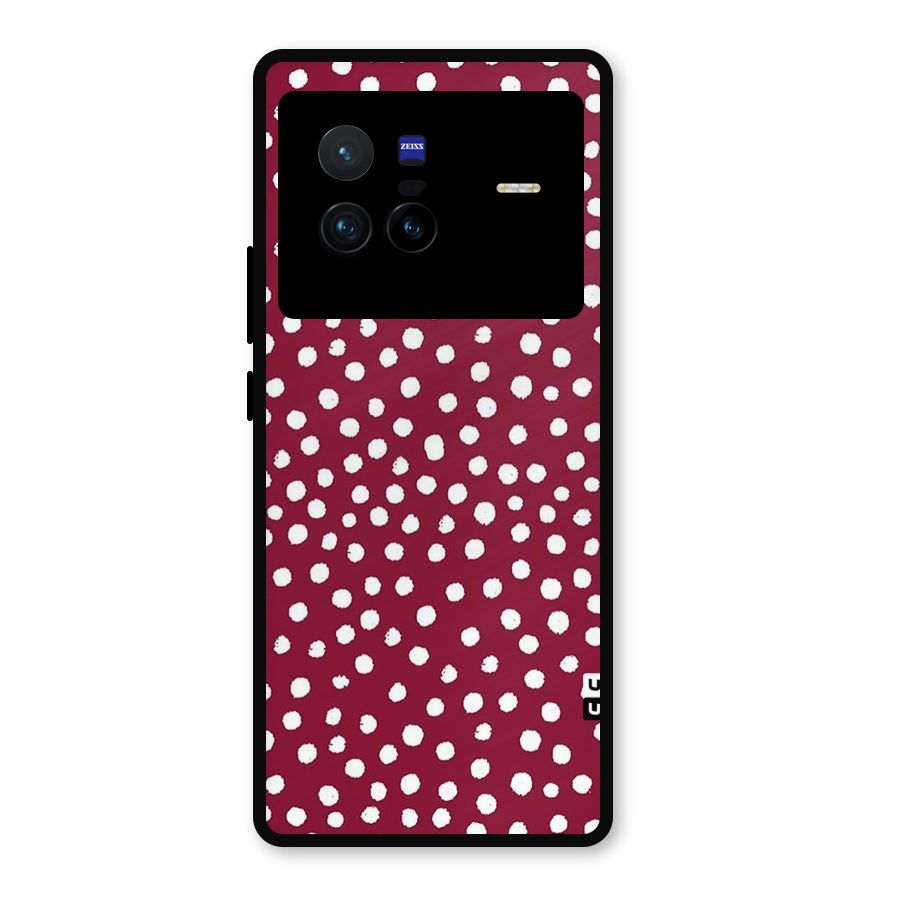 Best Dots Pattern Metal Back Case for Vivo X80