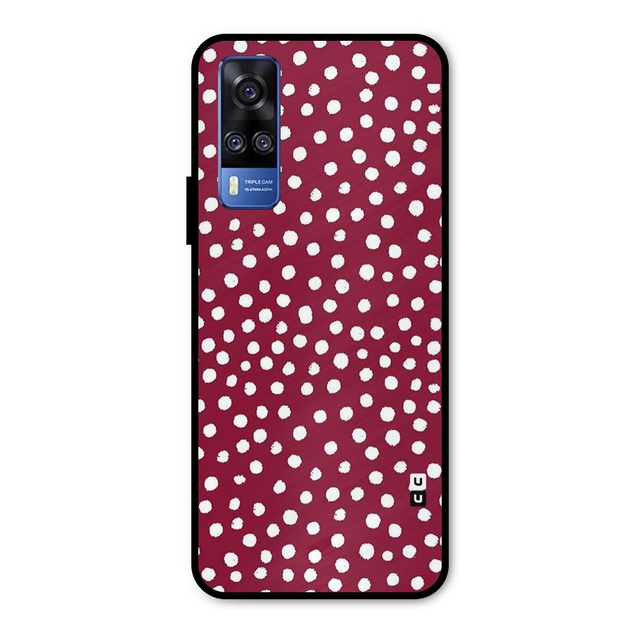 Best Dots Pattern Metal Back Case for Vivo Y51A